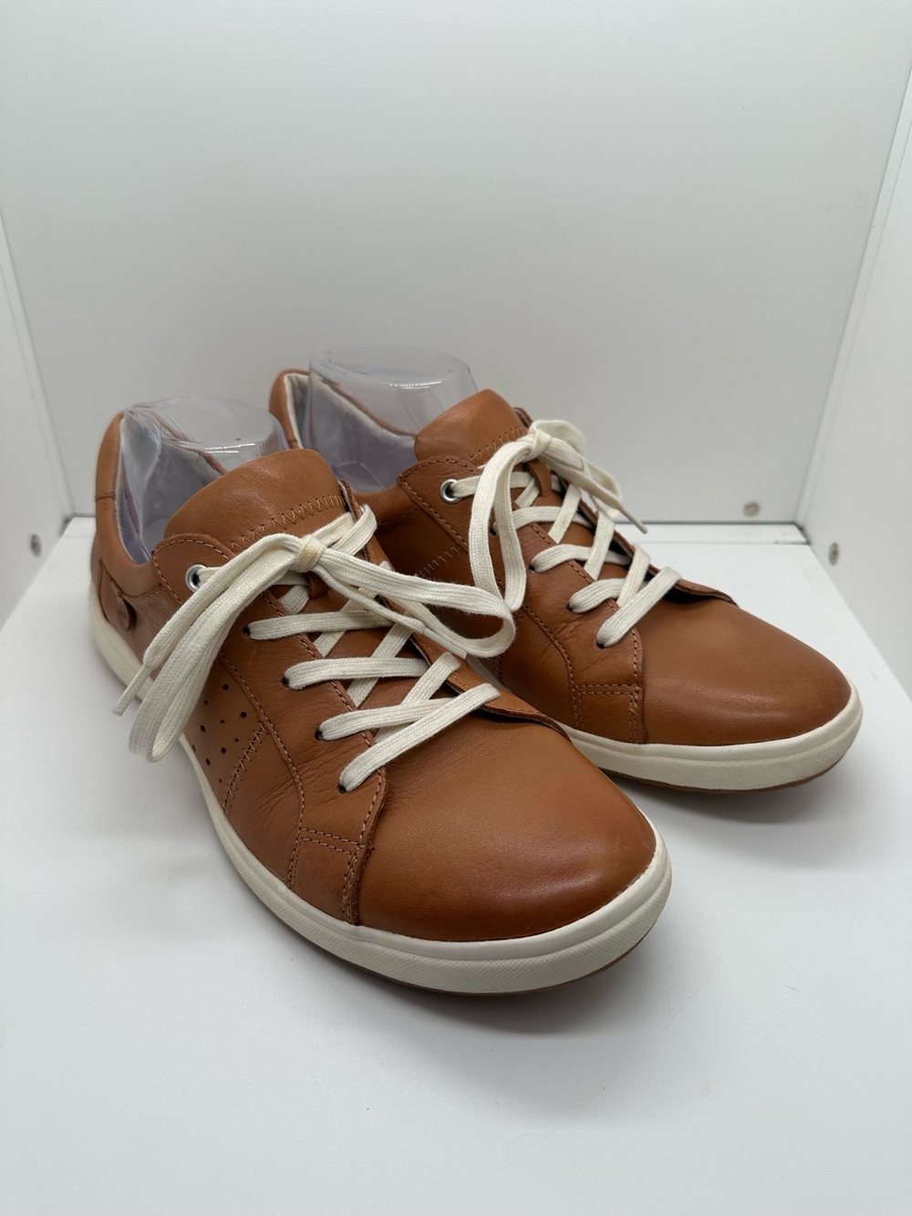 Josef Seibel Caren 01 Women’s Casual Lace-Up Leather Sneakers Size 41